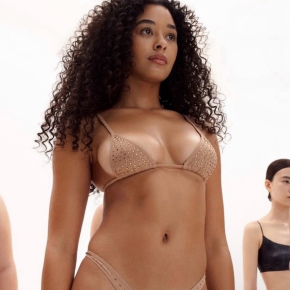 Studded Tan Bikini Set